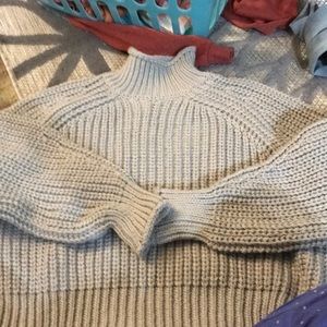 Grey turtle neck